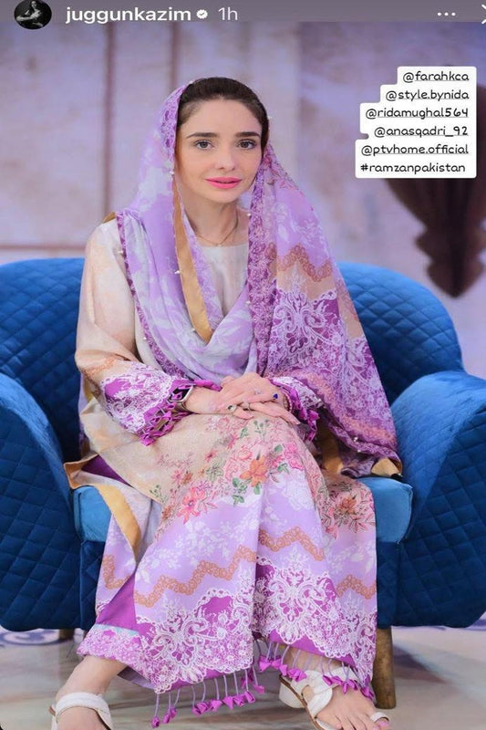 Juggun Kazim Spotted in “Silk Dynasty” dresses!