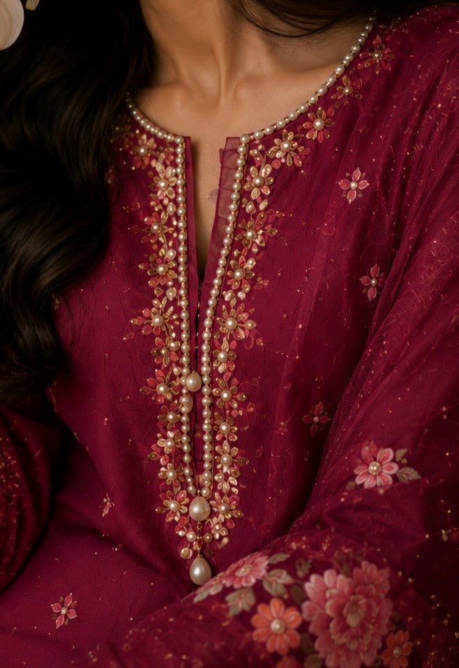 Gulnar Pakistani Embroidered Dress