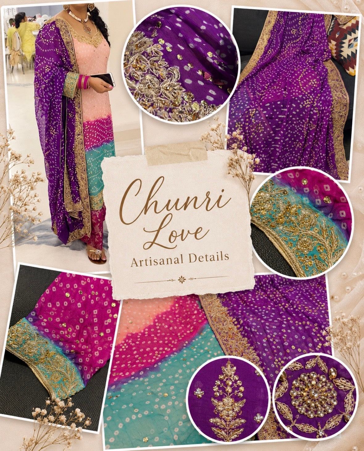 Gulabi Chunri dress