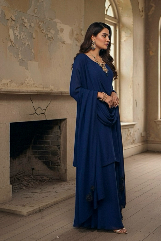 Blue Dilruba Dress