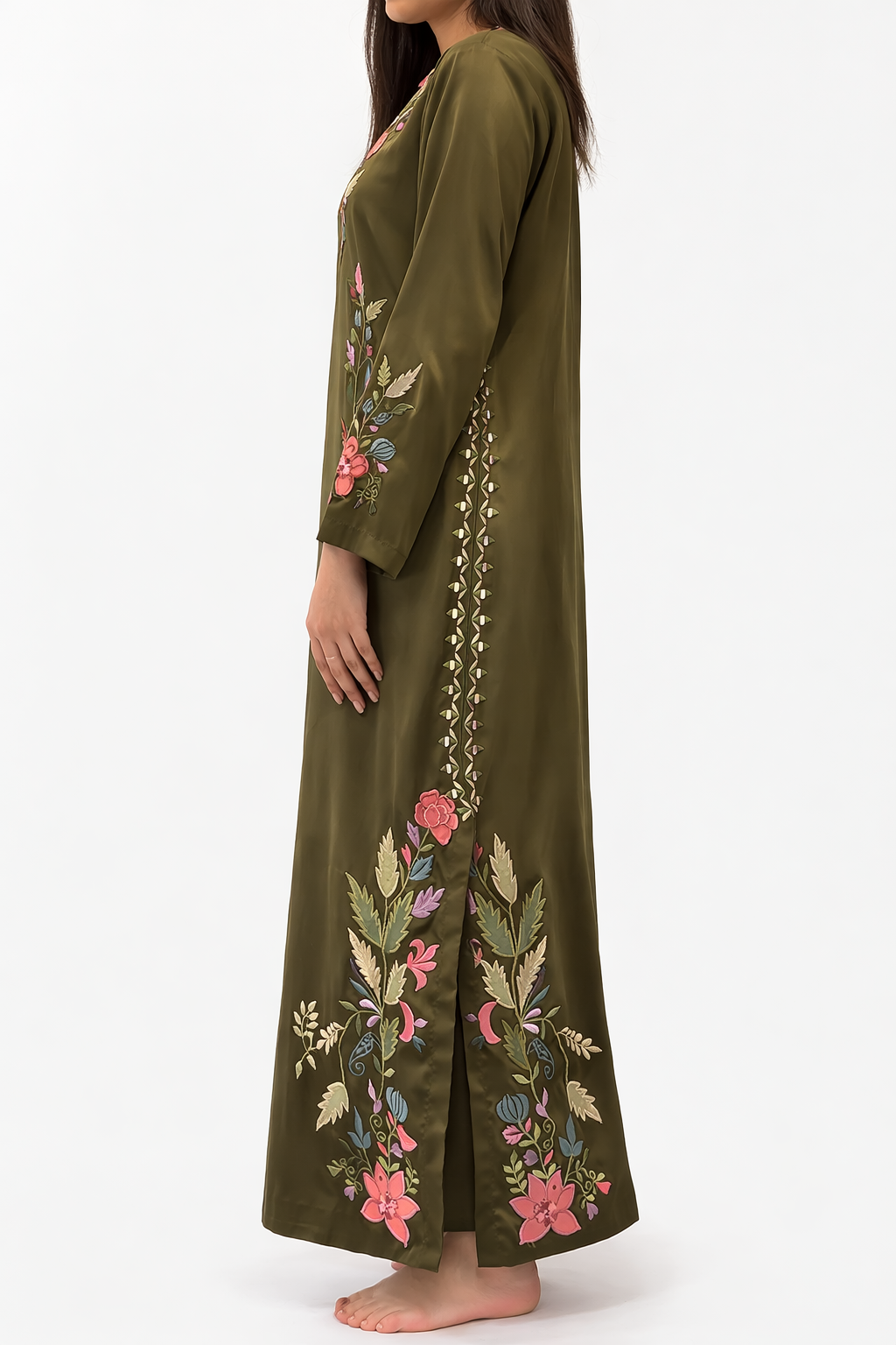 Olive Enigma long kurta dress