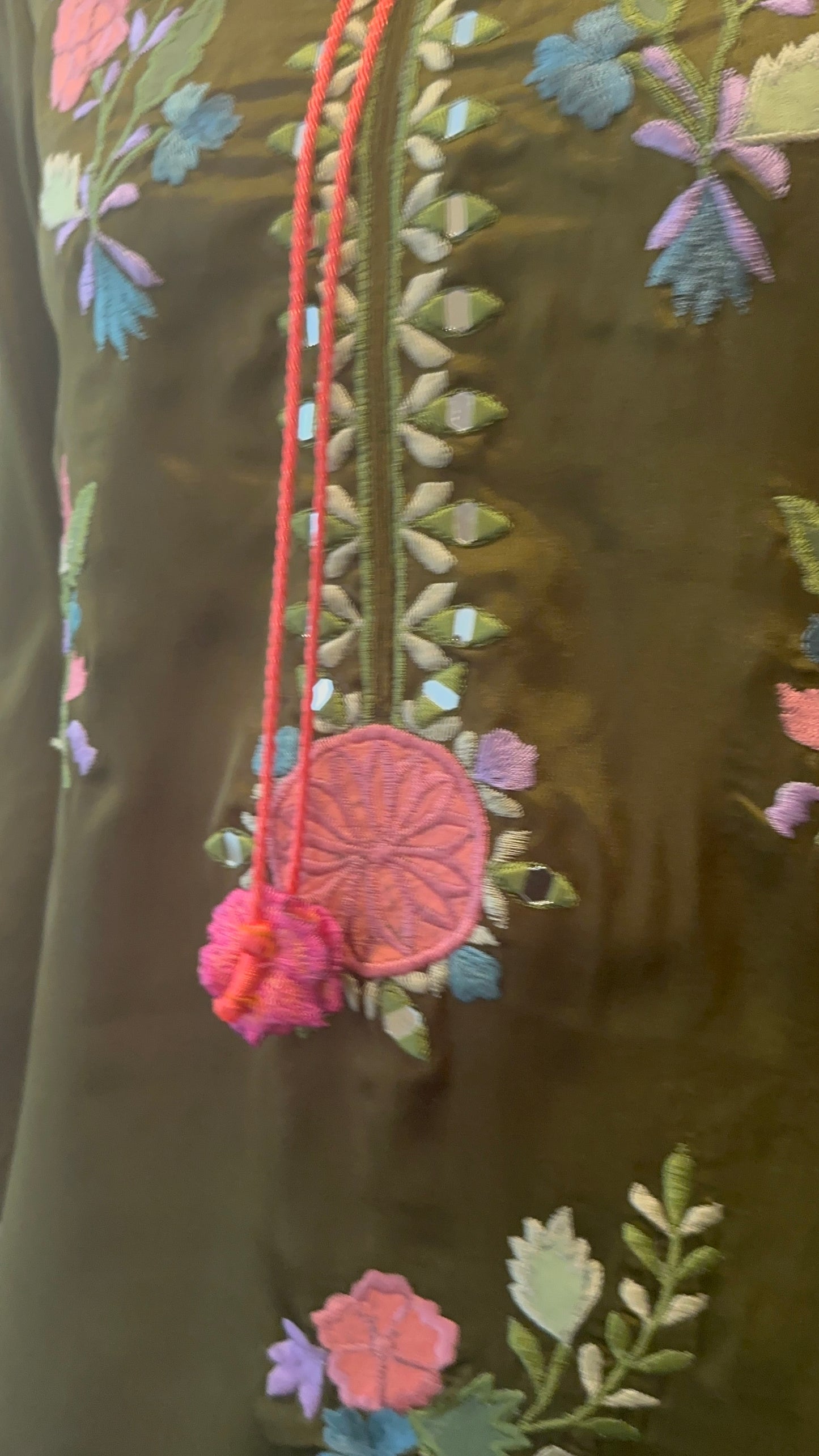 Olive Enigma long kurta dress