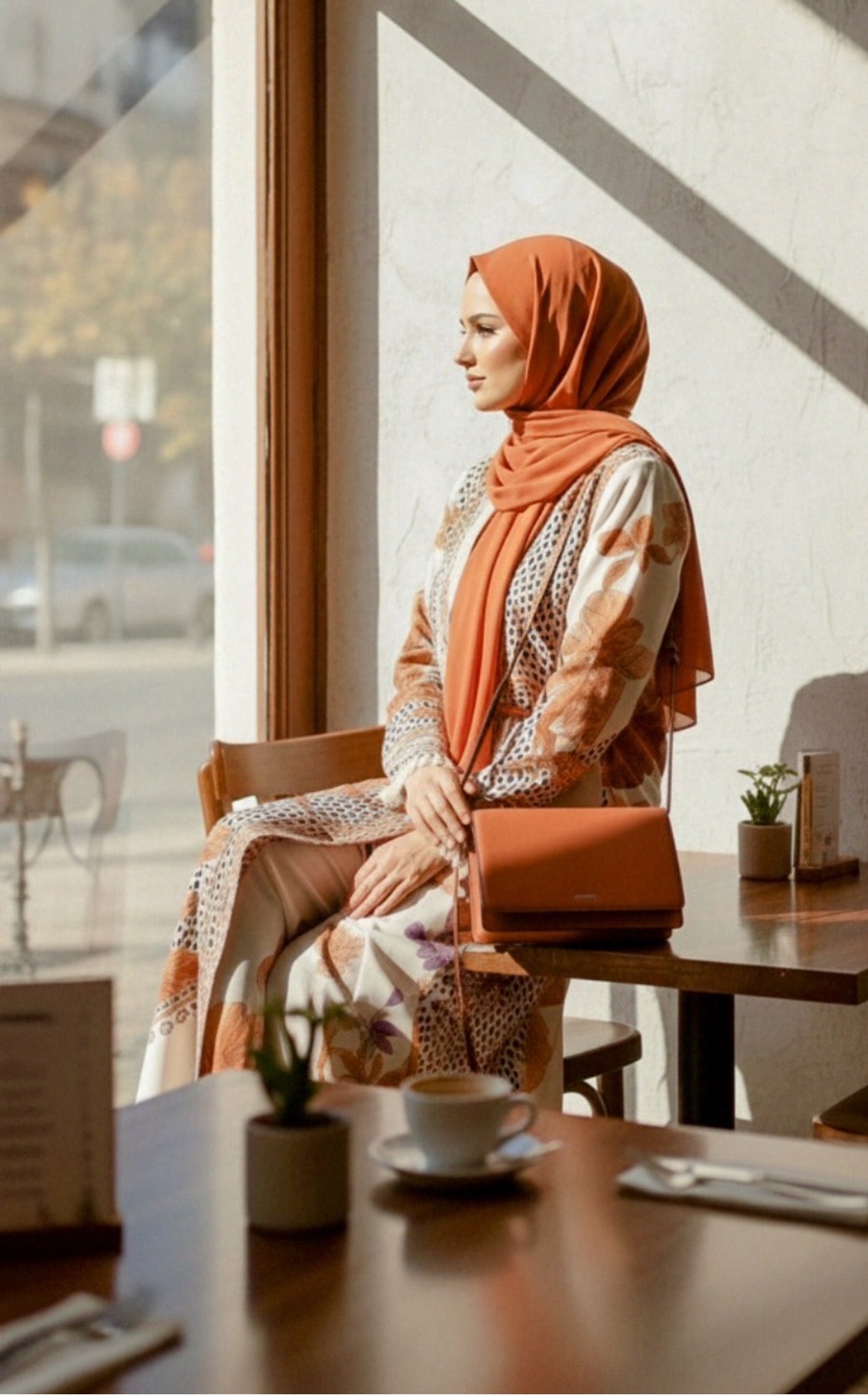 Caramel veil  Abbaya