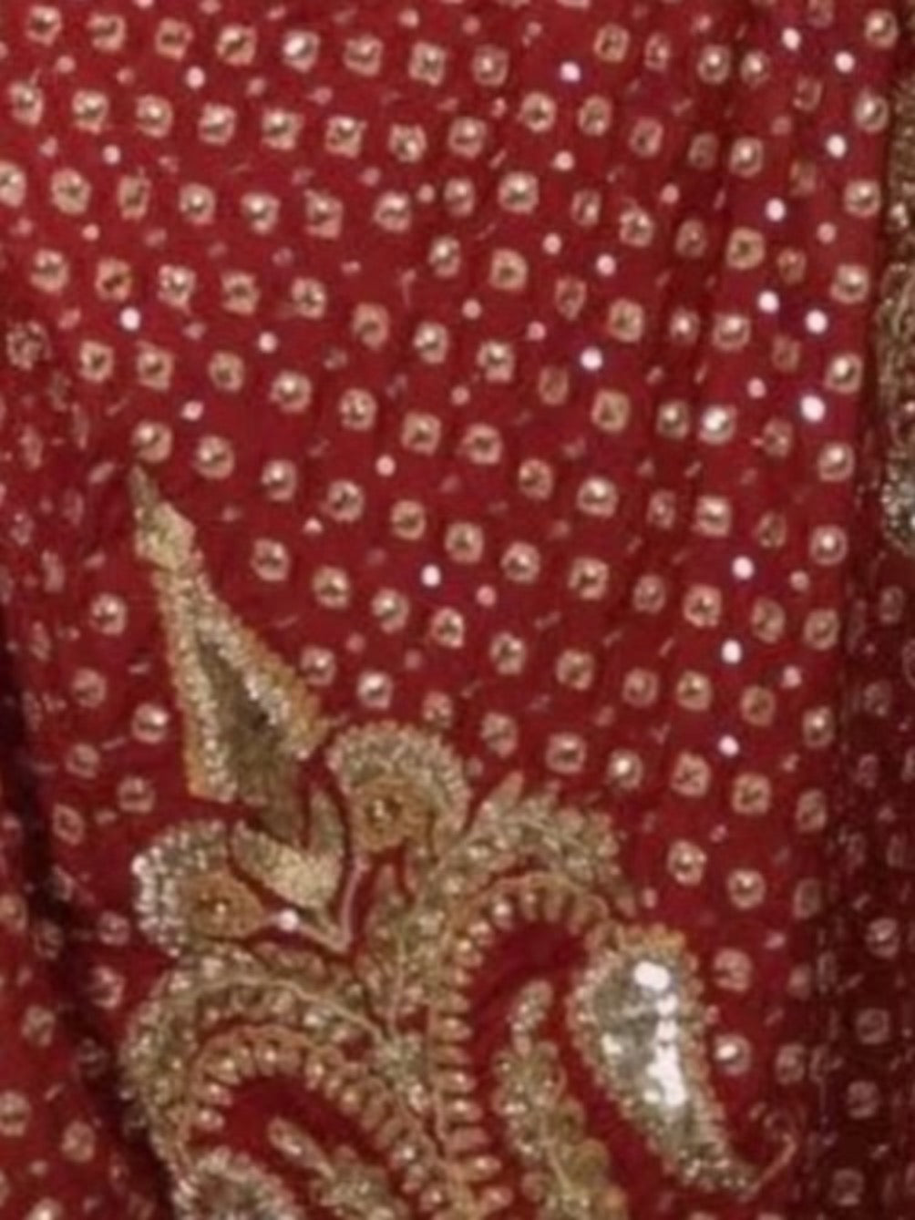 Ruby Red Chunri Dress