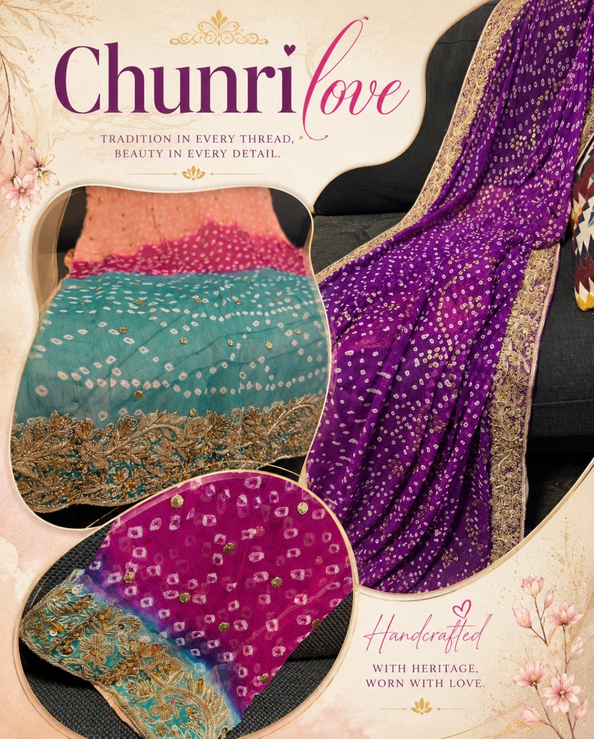 Gulabi Chunri dress