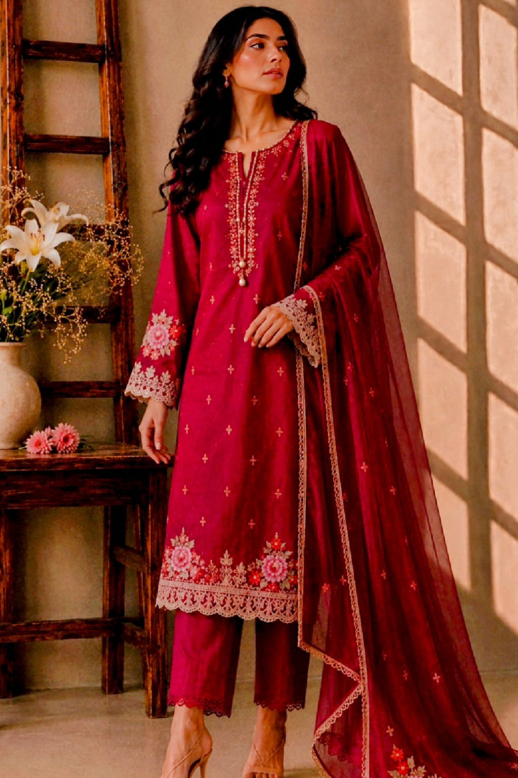 Gulnar Pakistani Embroidered Dress